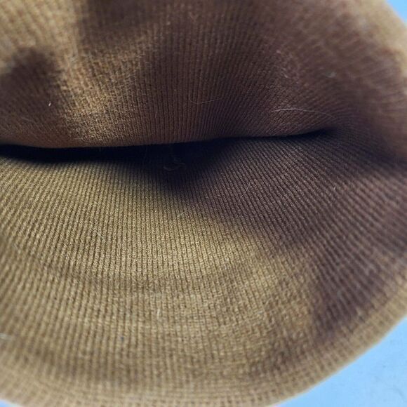 Carhartt Beanie Cap One Size Watch Hat Knit Work Wear Brown Winter Hats Beanie - Picture 3 of 3
